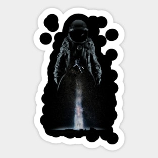 Astronaut Space Sticker